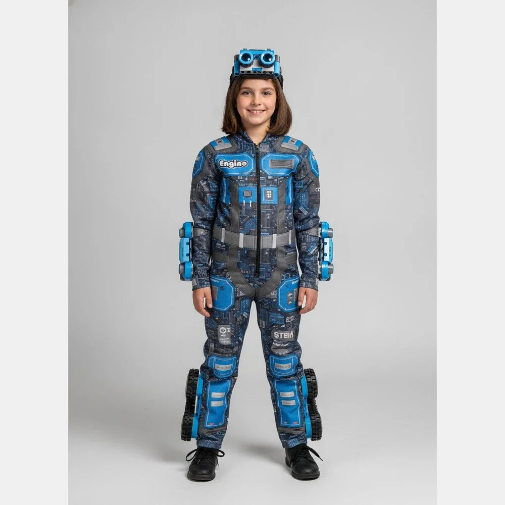 Engine Blue/Gray Inventor Robotized Ginnbot | OS Kids Toy